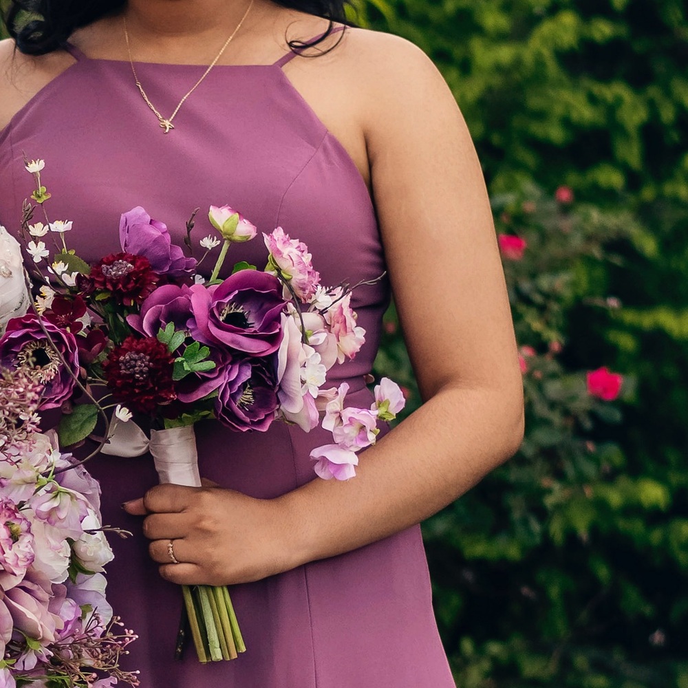 Elegant Purple Bridesmaid dress
